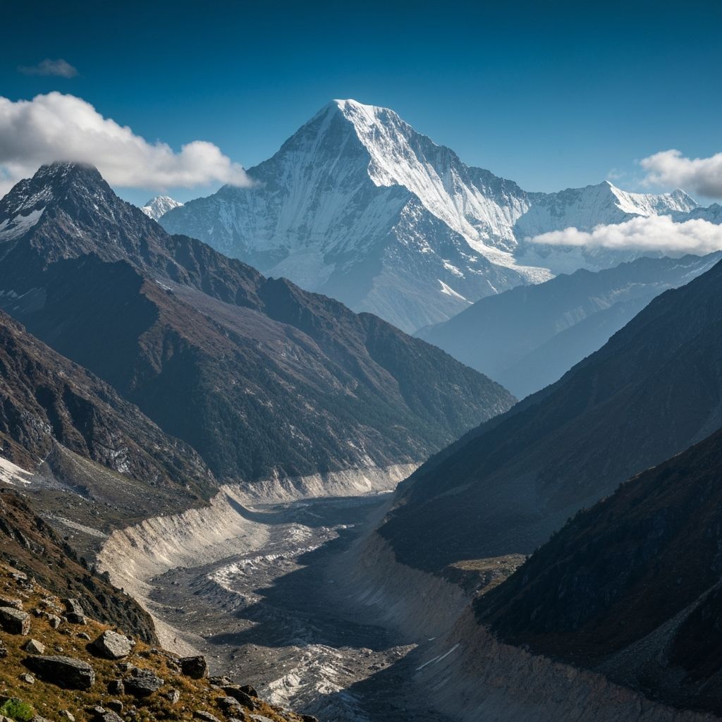 Himalayan Peaks View from Chaukori